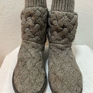 UGG Gray Knit Boots